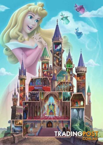 Ravensburger - Disney Castles Aurora Jigsaw Puzzle 1000pc - Mdrb17338 - 4005556173389