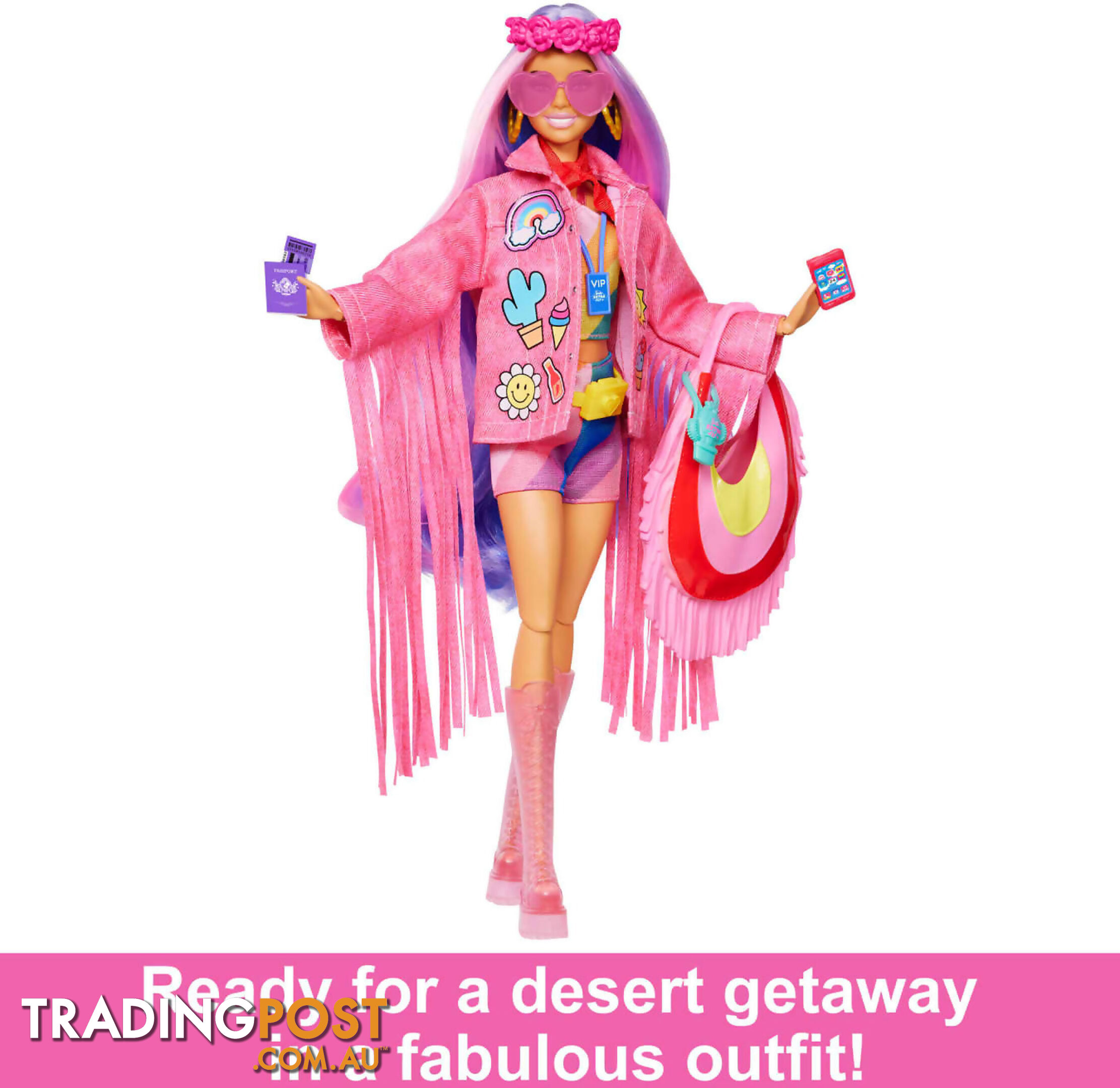 Barbie -travel Barbie Doll With Desert Fashion Barbie Extra Fly - Mattel - Mahpb15 - 194735154180