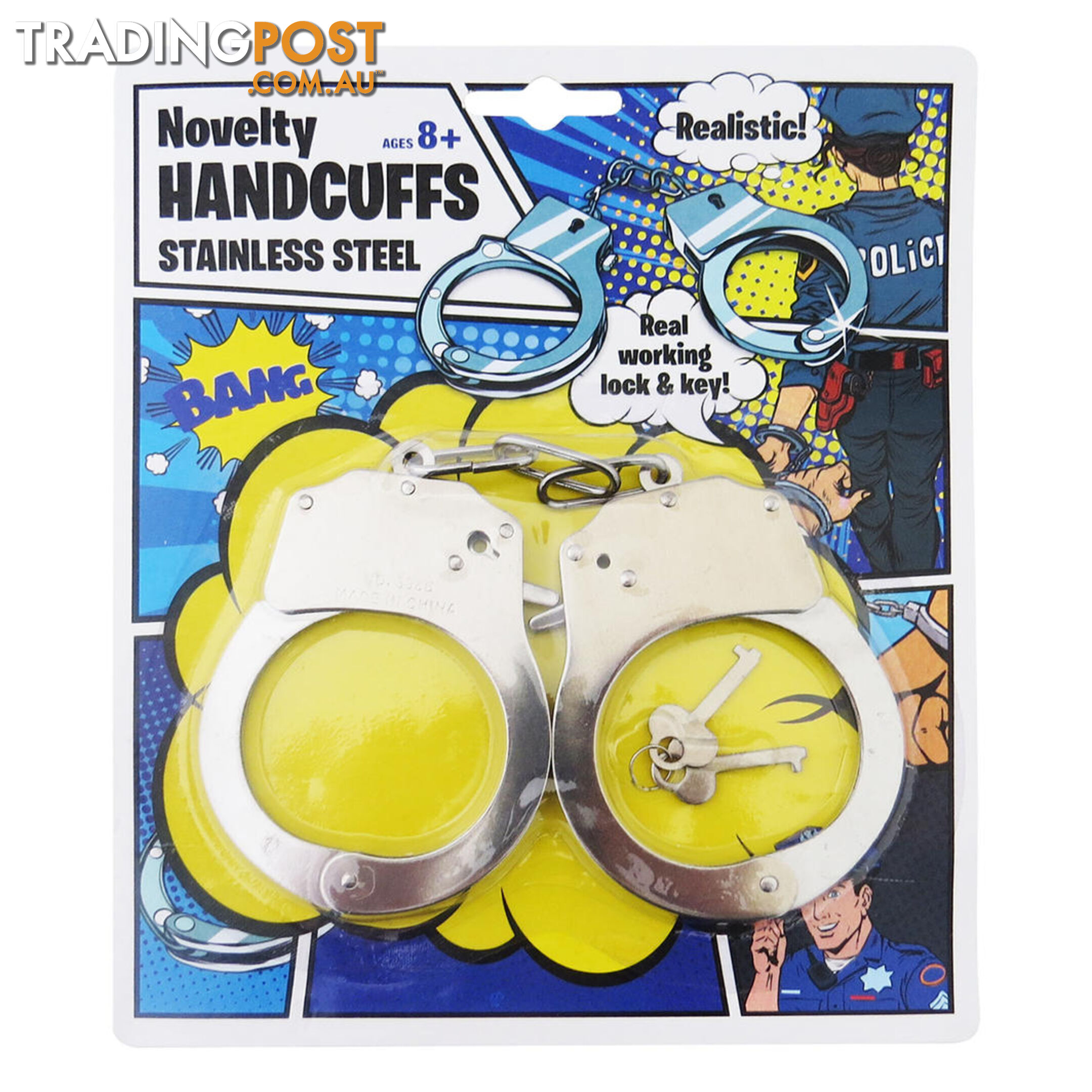 NOVELTY HANDCUFFS METAL - BJHANCUME - 9355394021720