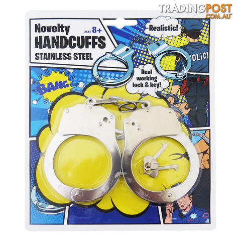 NOVELTY HANDCUFFS METAL - BJHANCUME - 9355394021720