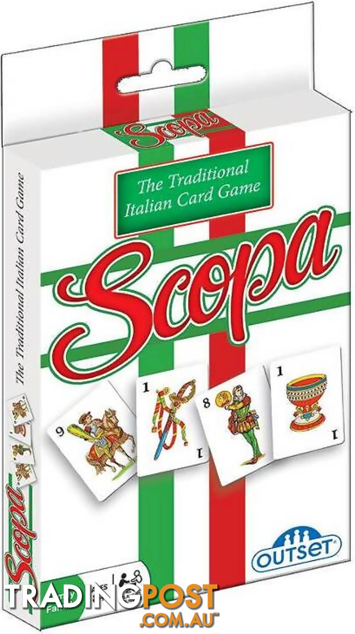 Scopa Traditional Italian Card Game By Outset - Jdout61330 - 625012613309