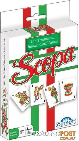Scopa Traditional Italian Card Game By Outset - Jdout61330 - 625012613309