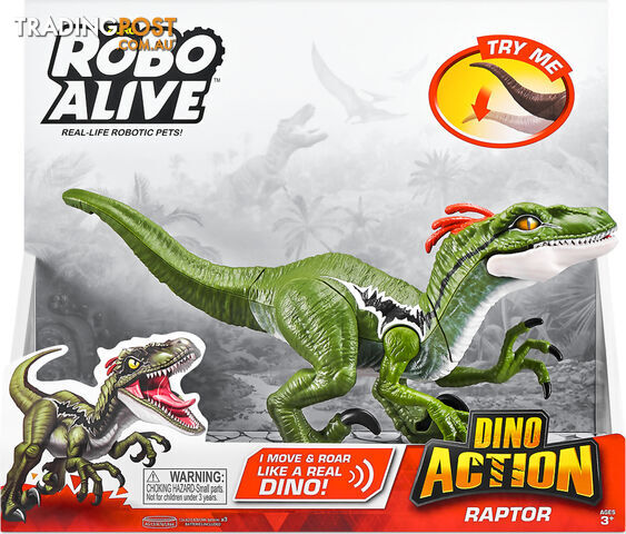 Robo Alive - Raptor Dino Action - Azazt7172 - 193052037923