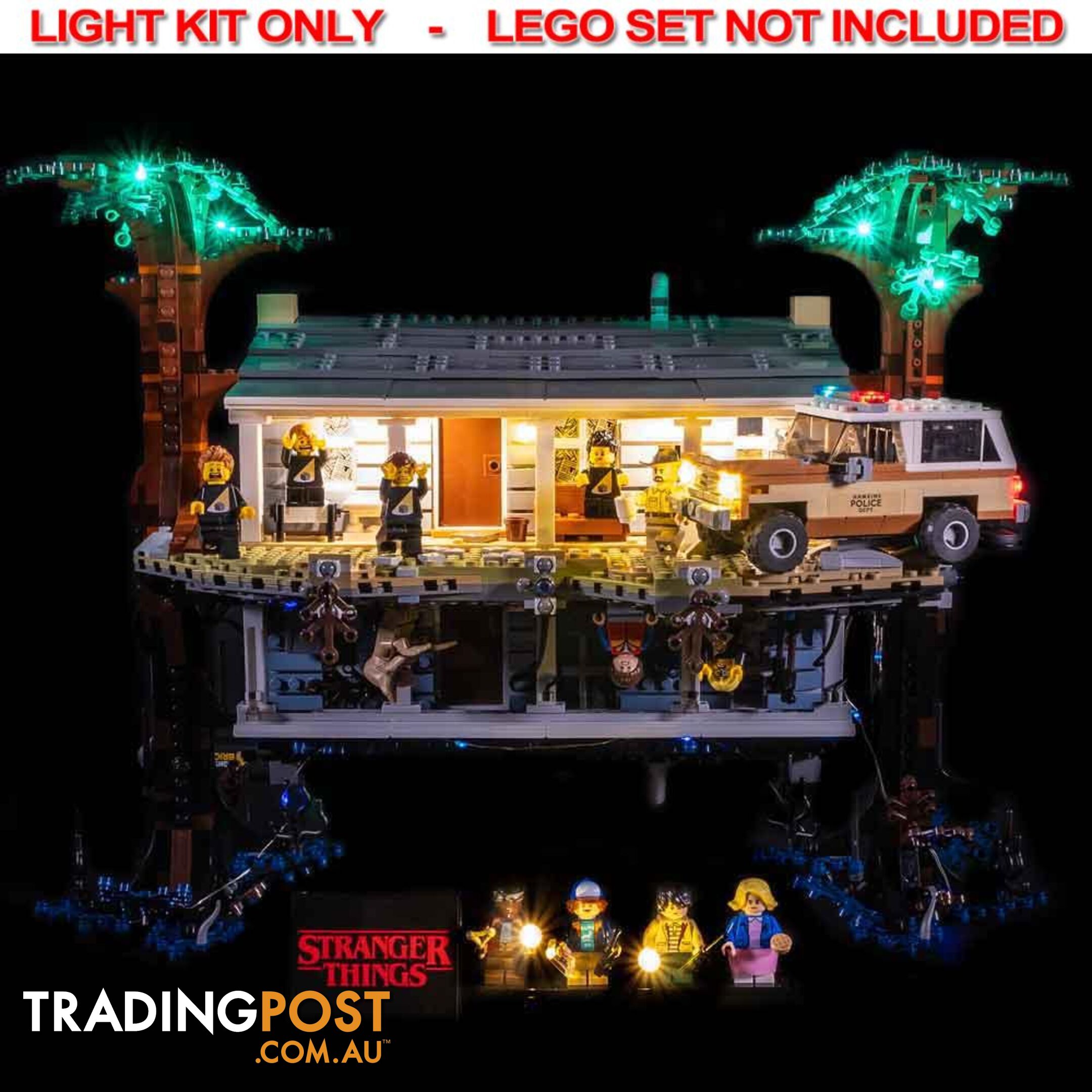 LIGHT KIT for LEGO Stranger Things The Upside Down 75810 - Light My Bricks - 793591189642