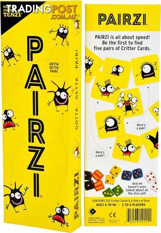 Tenzi - Pairzi - Card Game - Dztpair - 602573541111