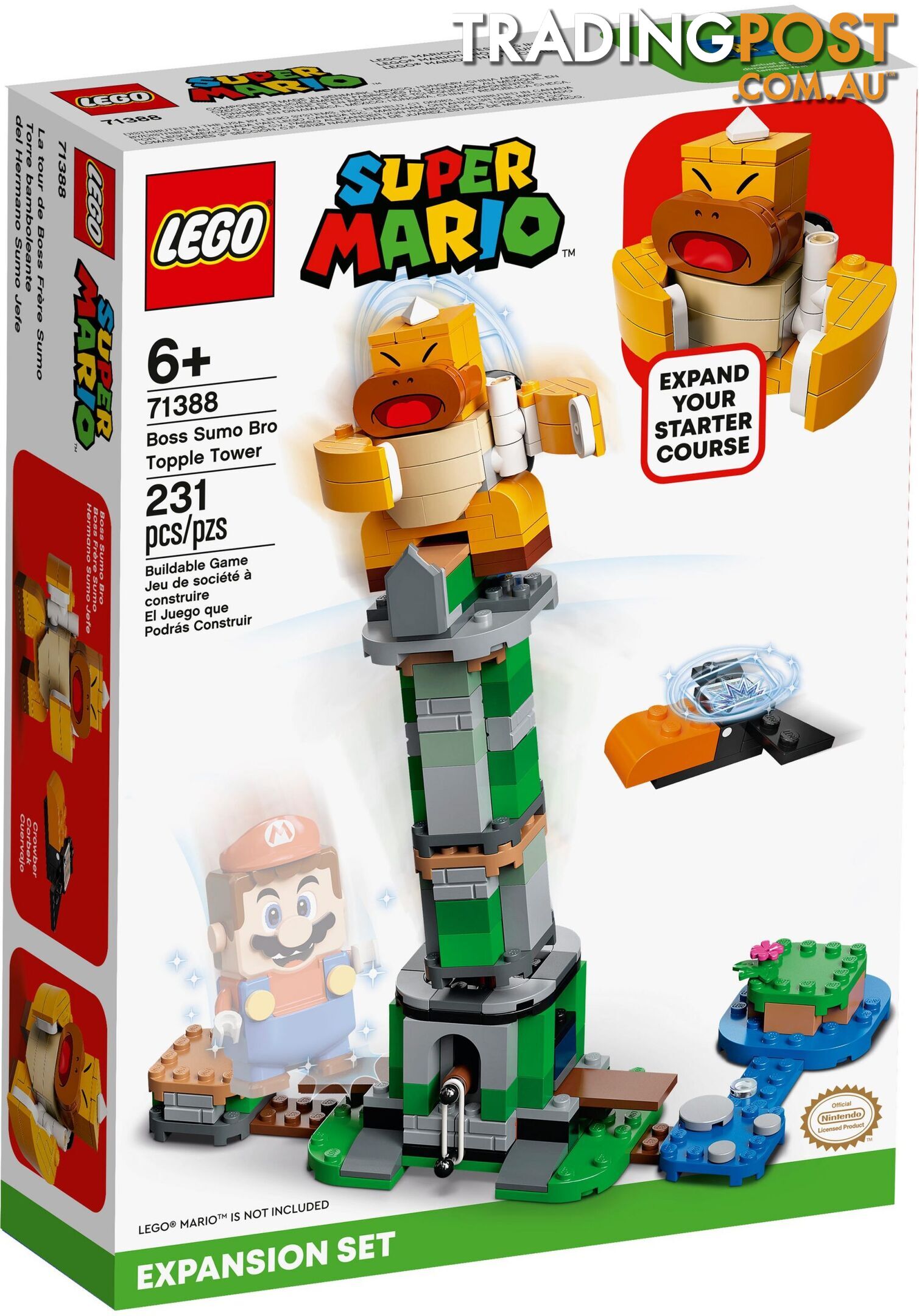 LEGO 71388 Boss Sumo Bro Topple Tower Expansion Set - Super Mario - 5702016912609