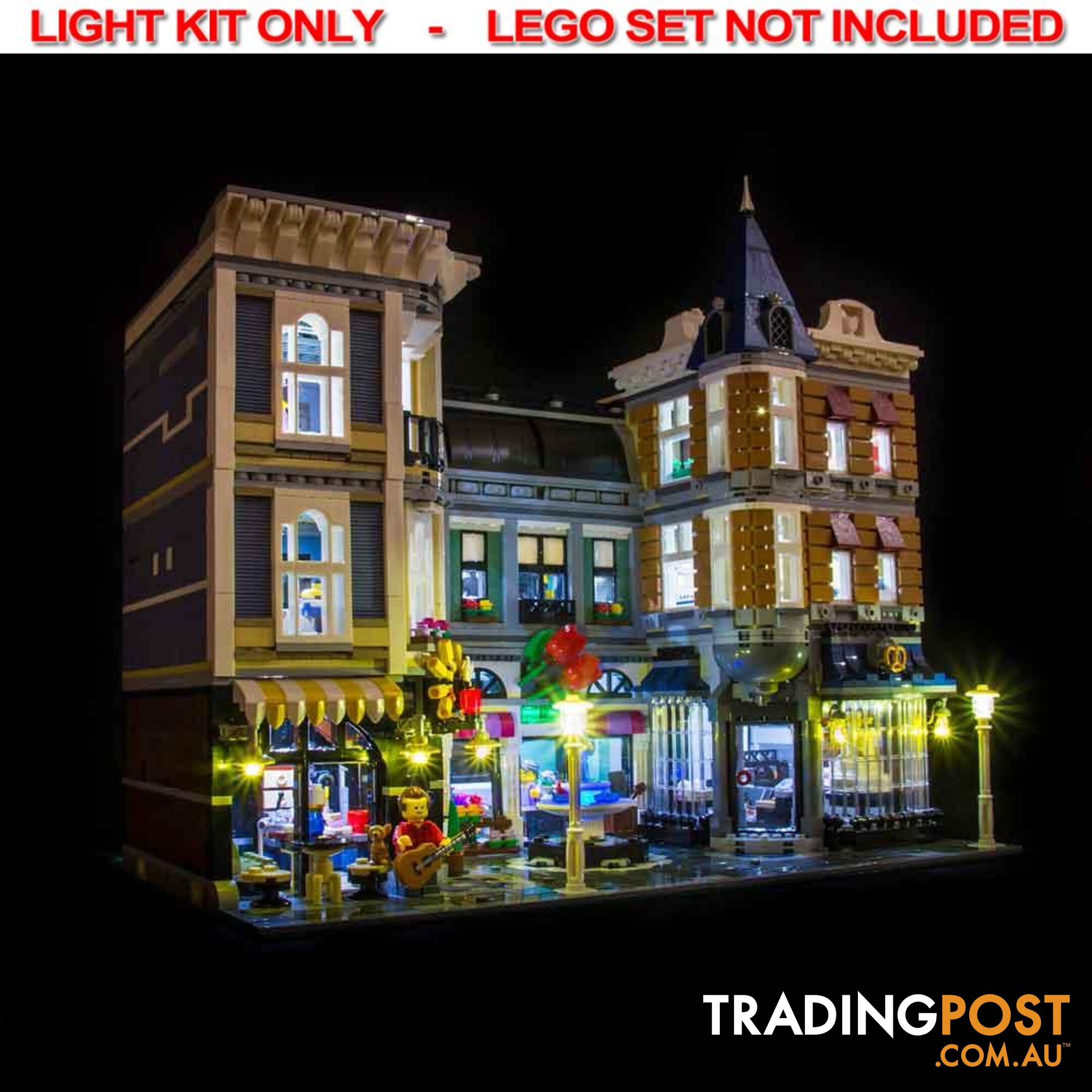 LIGHT KIT for LEGO Assembly Square 10255 - Light My Bricks - 793591188034