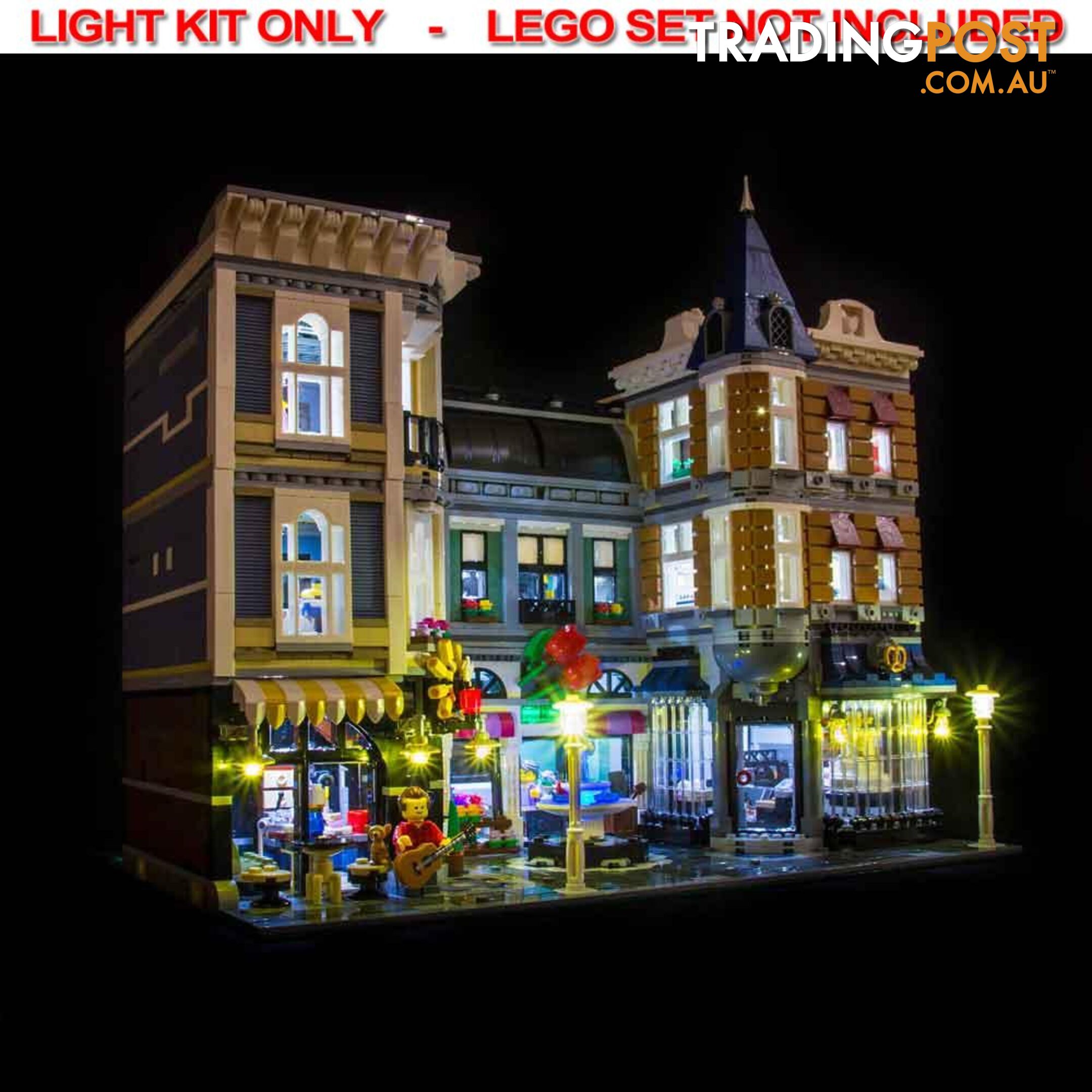 LIGHT KIT for LEGO Assembly Square 10255 - Light My Bricks - 793591188034