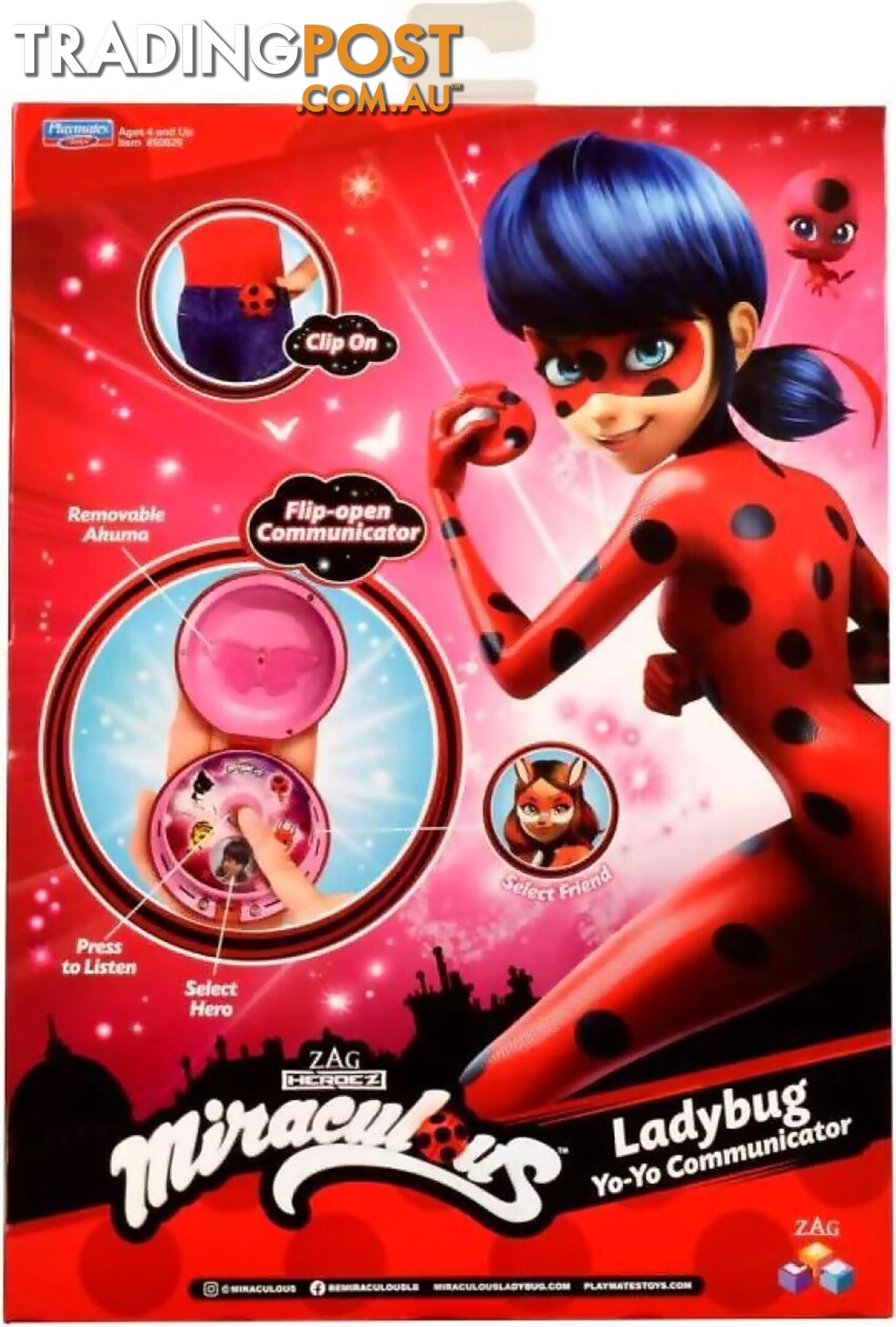 Miraculous Ladybug - Electronic Roleplay Ladybug Yo Yo Communicator - Hs50629 - 043377506294