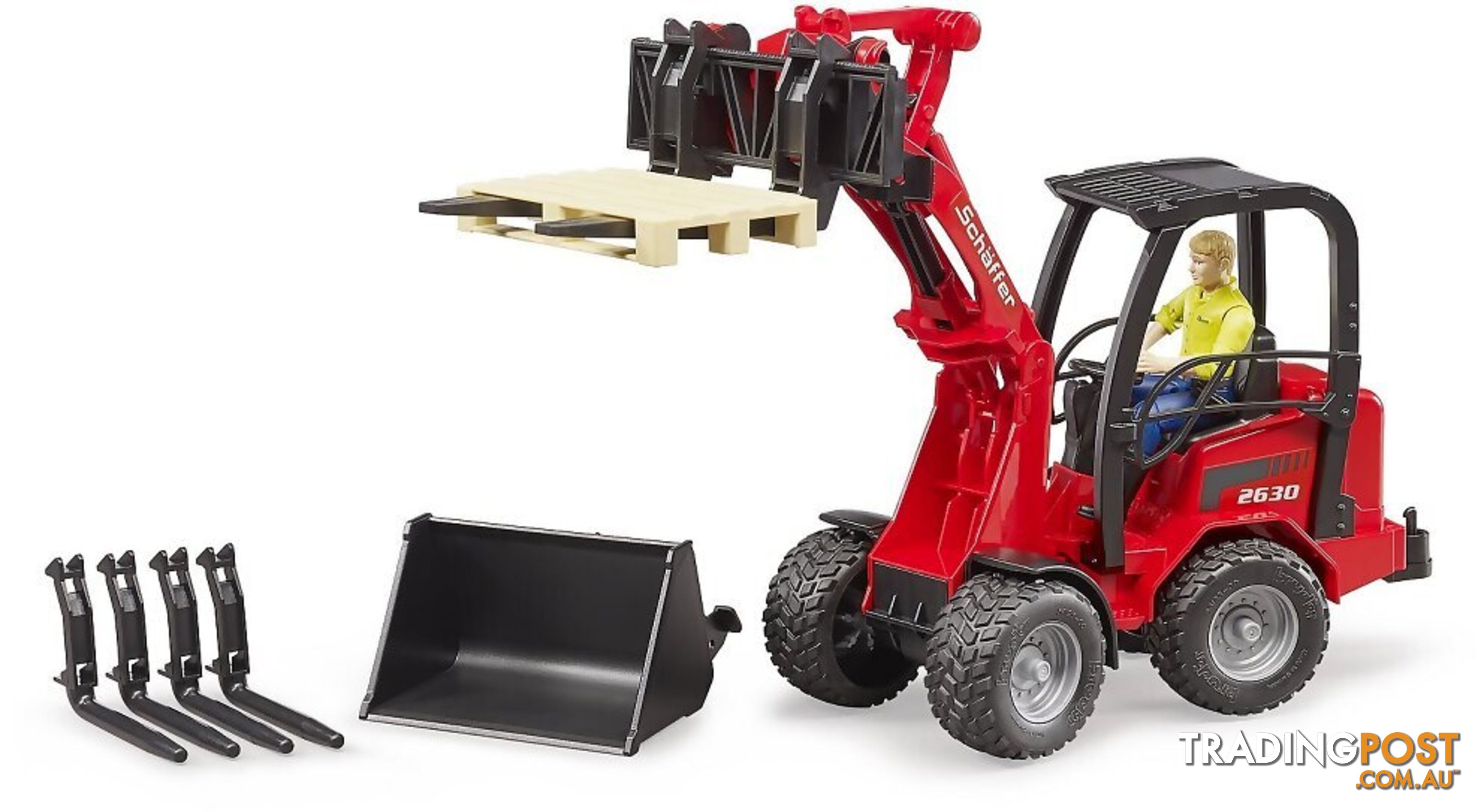 Bruder Shaffer Compact Loader 2630 With Figure And Accessories - Zi24002191 - 4001702021917