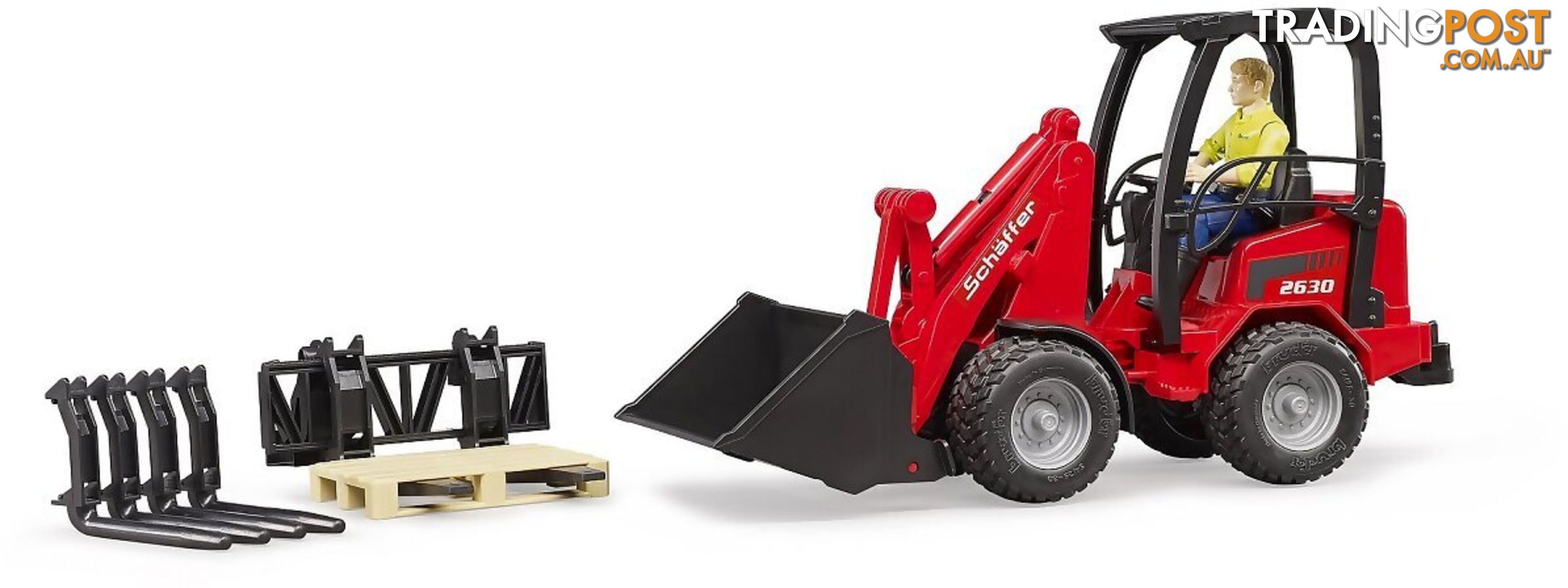 Bruder Shaffer Compact Loader 2630 With Figure And Accessories - Zi24002191 - 4001702021917