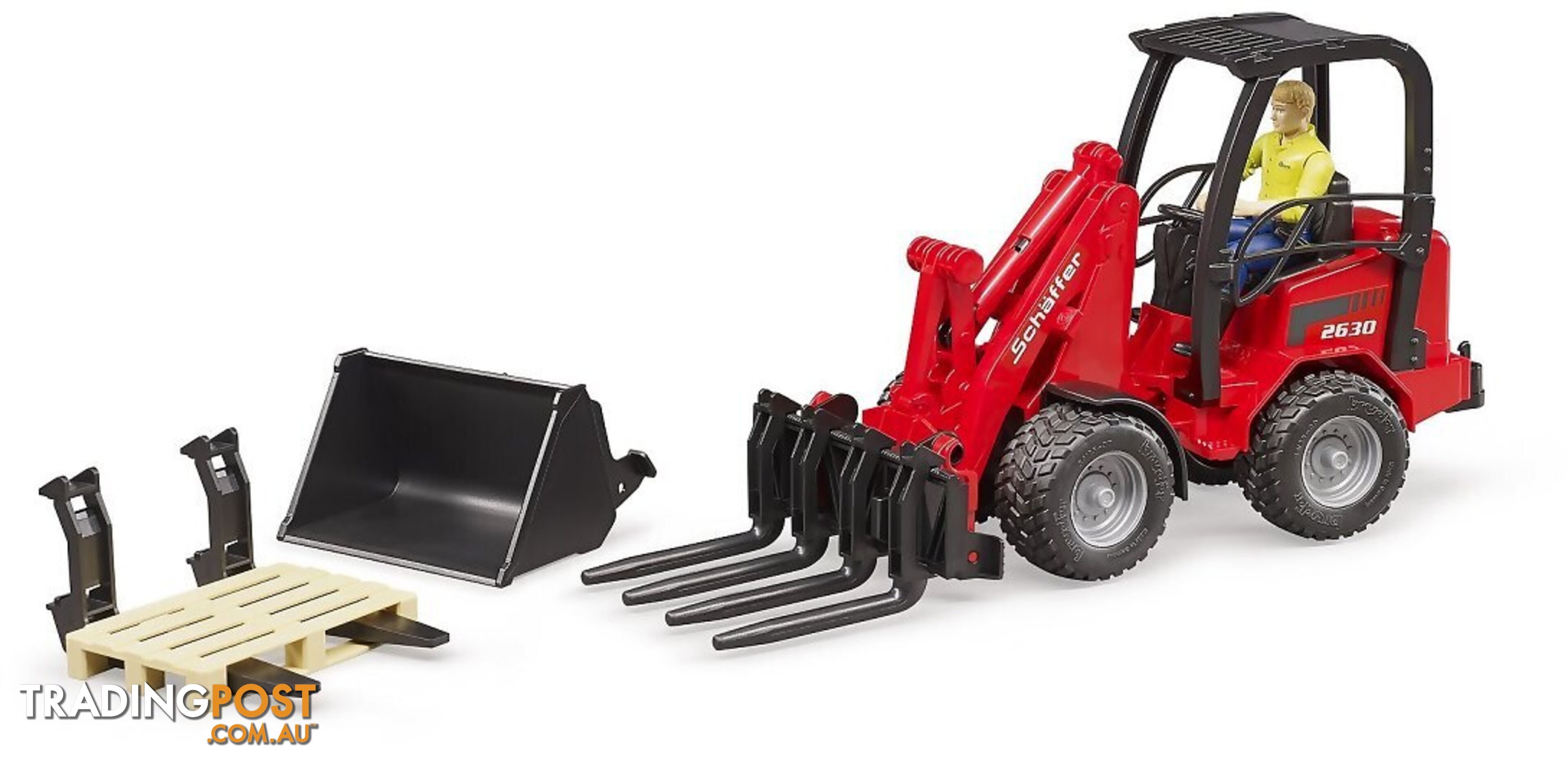 Bruder Shaffer Compact Loader 2630 With Figure And Accessories - Zi24002191 - 4001702021917