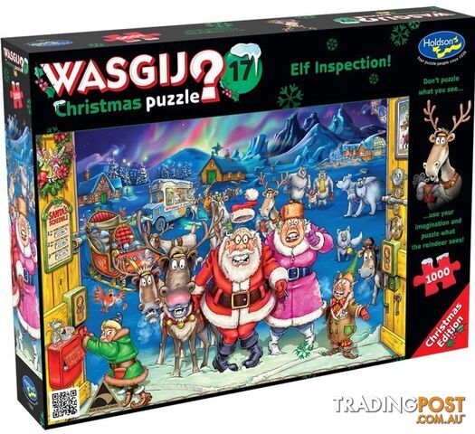 Wasgij - Christmas 17 - Elf Inspection! Holdson Jigsaw Puzzle 1000pc - Jdhol775095 - 9414131775095