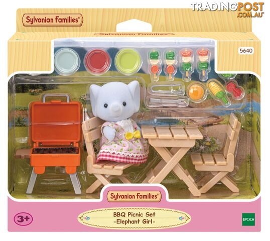 Sylvanian Families - Bbq Picnic Set With Elephant Girl - Mdsf5640 - 5054131056400