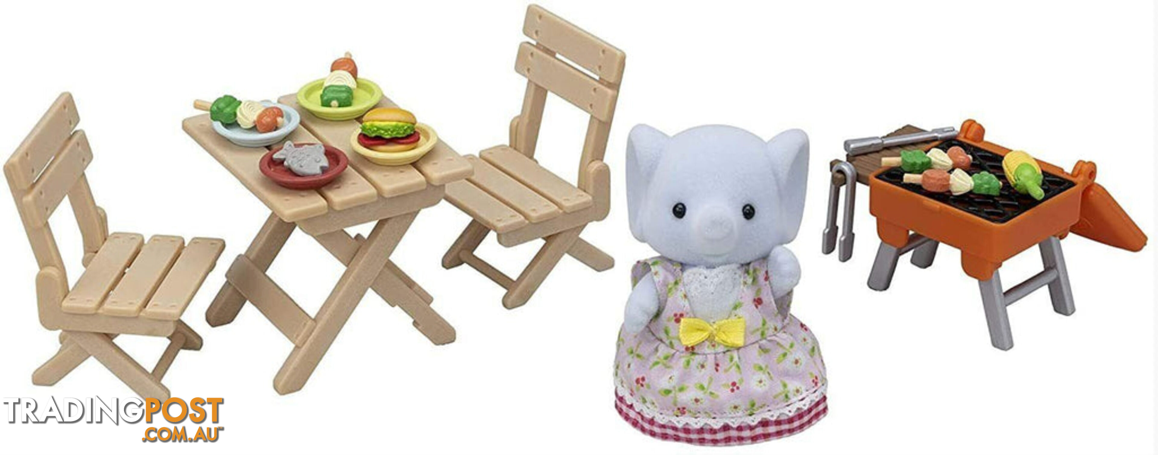 Sylvanian Families - Bbq Picnic Set With Elephant Girl - Mdsf5640 - 5054131056400