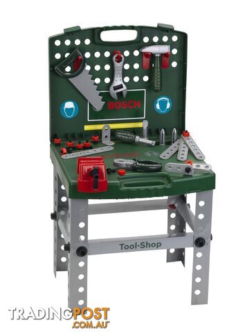 Bosch Foldable Toy Workbench And Tool Set In A Case Azatk8681 - 4009847086815