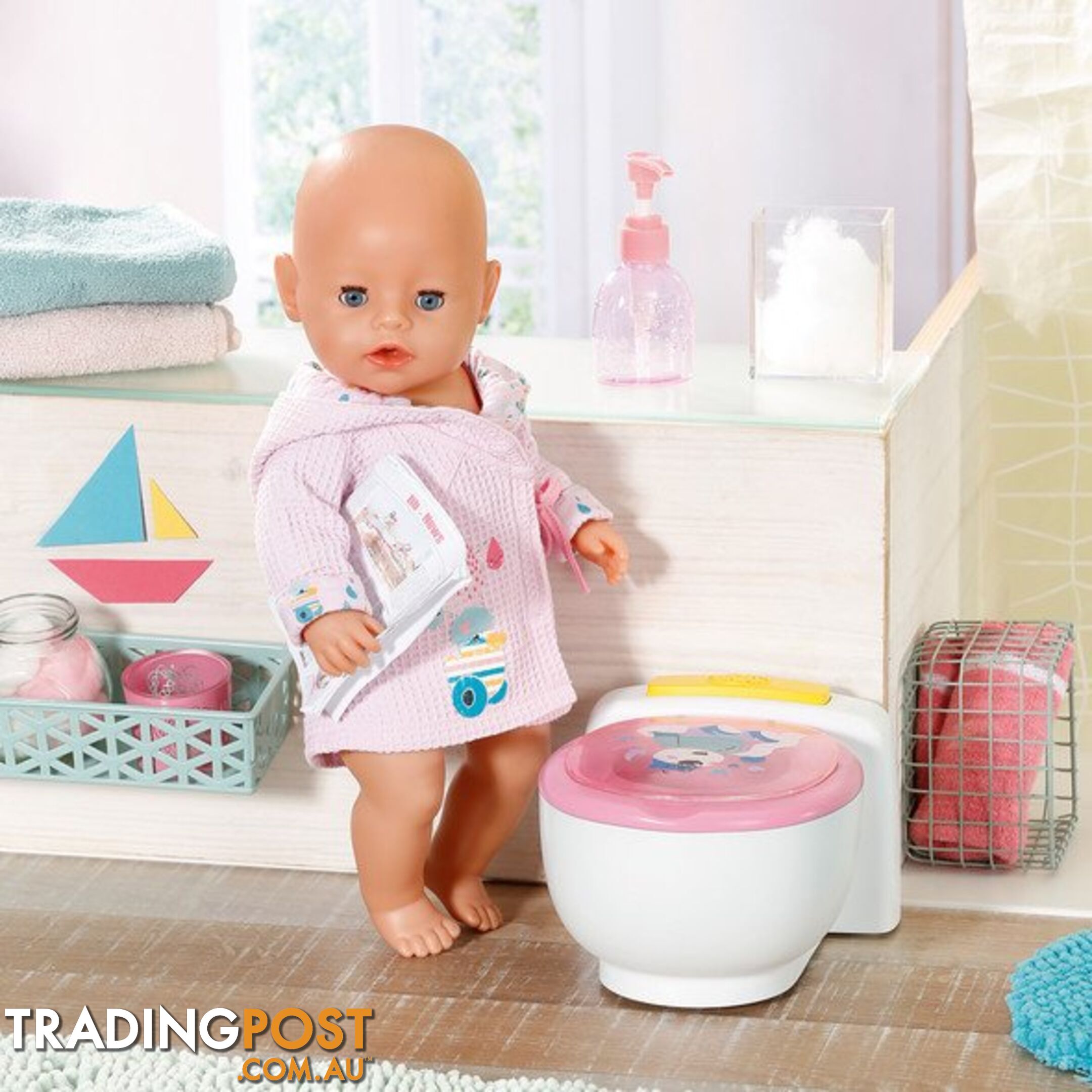 Baby Born - Bath Poo Poo Toilet - Bj828373 - 4001167828373