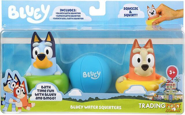Bluey - Bath Water Squirters 3 Pack S4 Multicolour Mj13063 - 630996130636