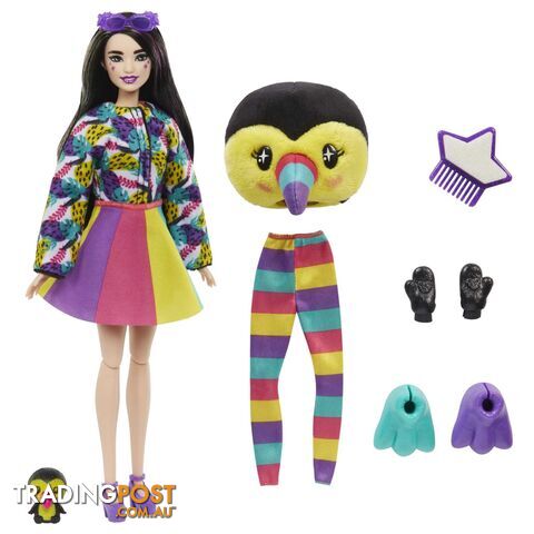 Barbie Cutie Reveal Doll And Accessories Jungle Series Toucan-themed Small Doll Set - Mahkr00 - 194735106967