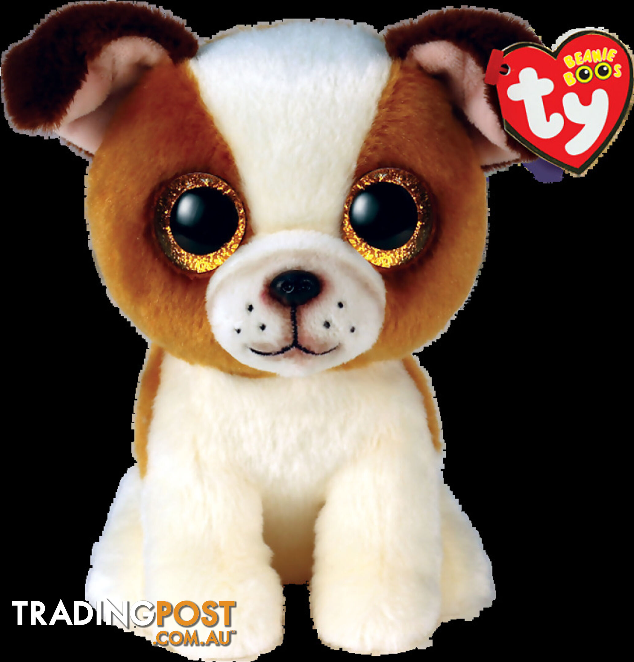 Ty - Beanie Boos - Hugo Brown And White Dog Small 15cm - Bg36396 - 008421363964