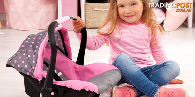 Bayer Deluxe Doll Car Seat With Hood Light Grey/pink With Fairy - Zi21167966 - 4003336679663