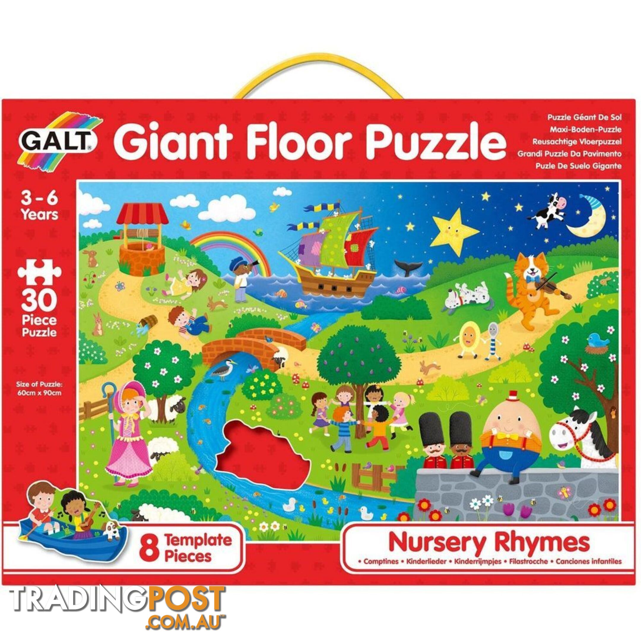 Galt - Nursery Rhymes Giant Floor Puzzle - Mdgn5335 - 5011979607515