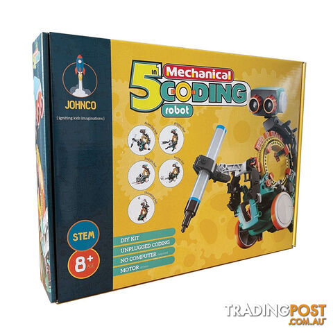 Johnco - 5 In 1 Mechanical Coding Robot Jpfs896 - 9322318007702