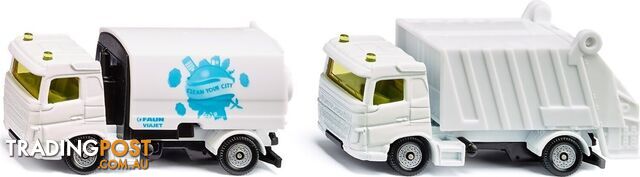 Siku - Municipal Set Road Sweeper & Garbage Truck - Mdsi1687 - 4006874016877