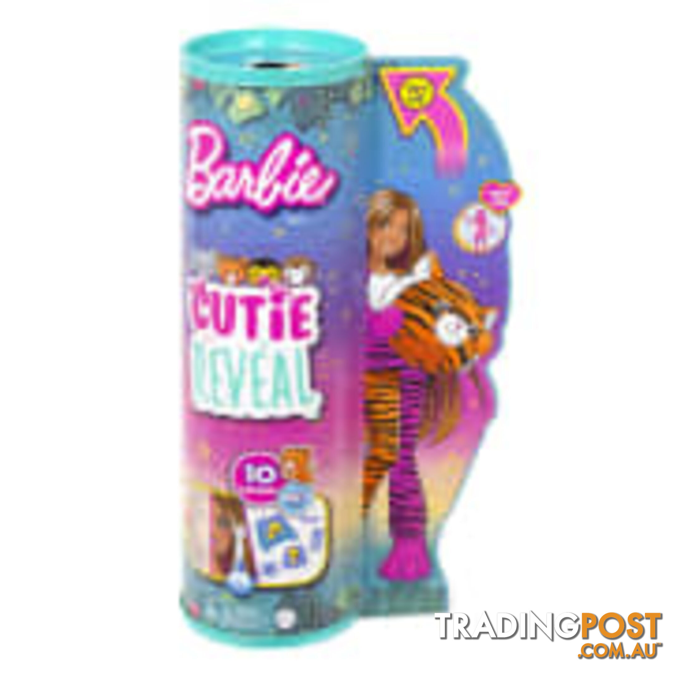 Barbie Cutie Reveal Chelsea Doll And Accessories Jungle Series Tiger-themed Small Doll Set - Mahkp99 - 194735106561