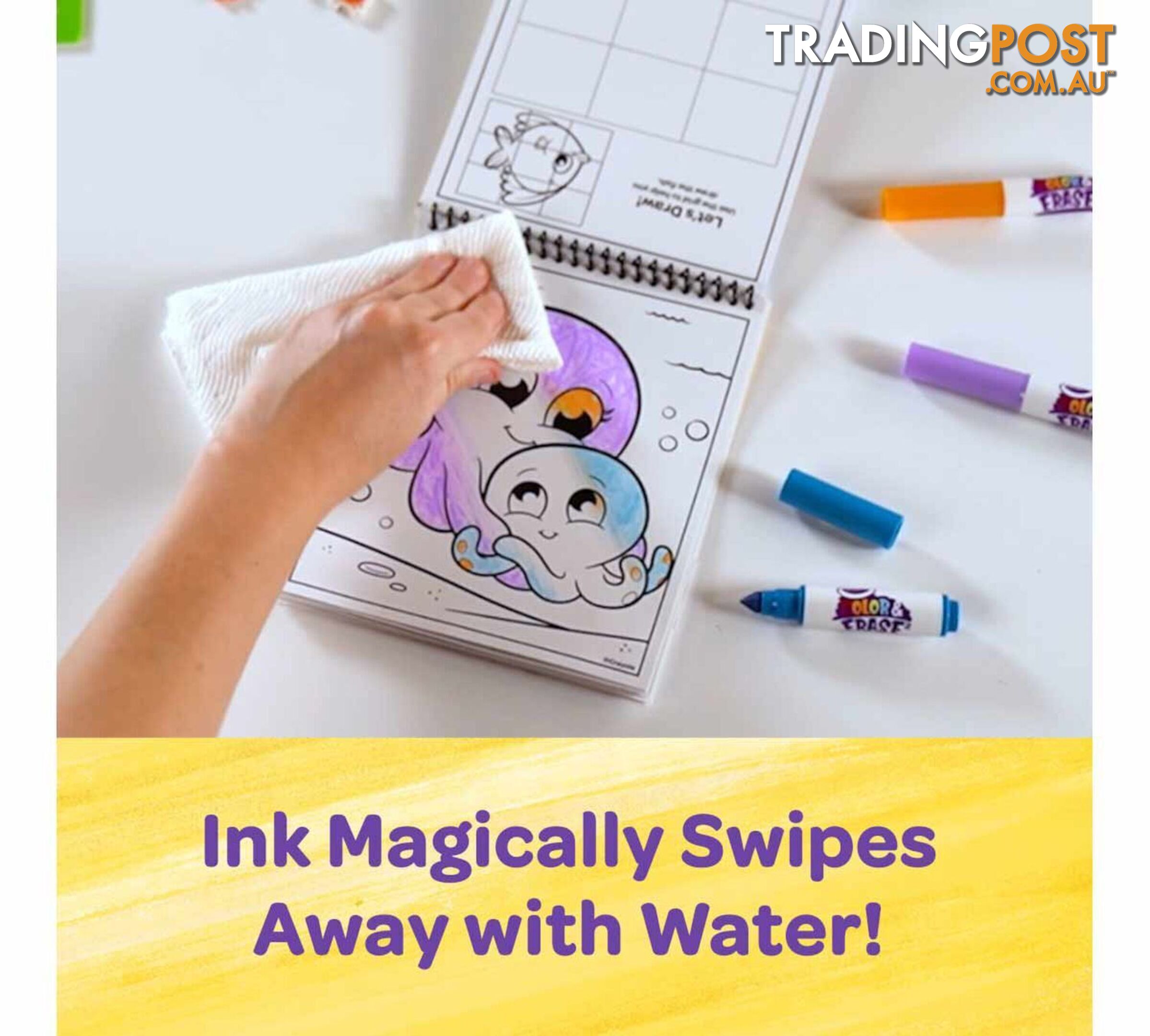 Crayola - Under The Sea Color & Erase Activity Pad With Markers - Bs811489 - 071662114893