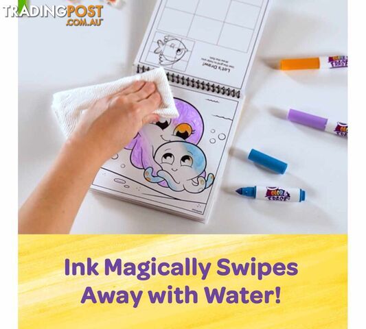 Crayola - Under The Sea Color & Erase Activity Pad With Markers - Bs811489 - 071662114893