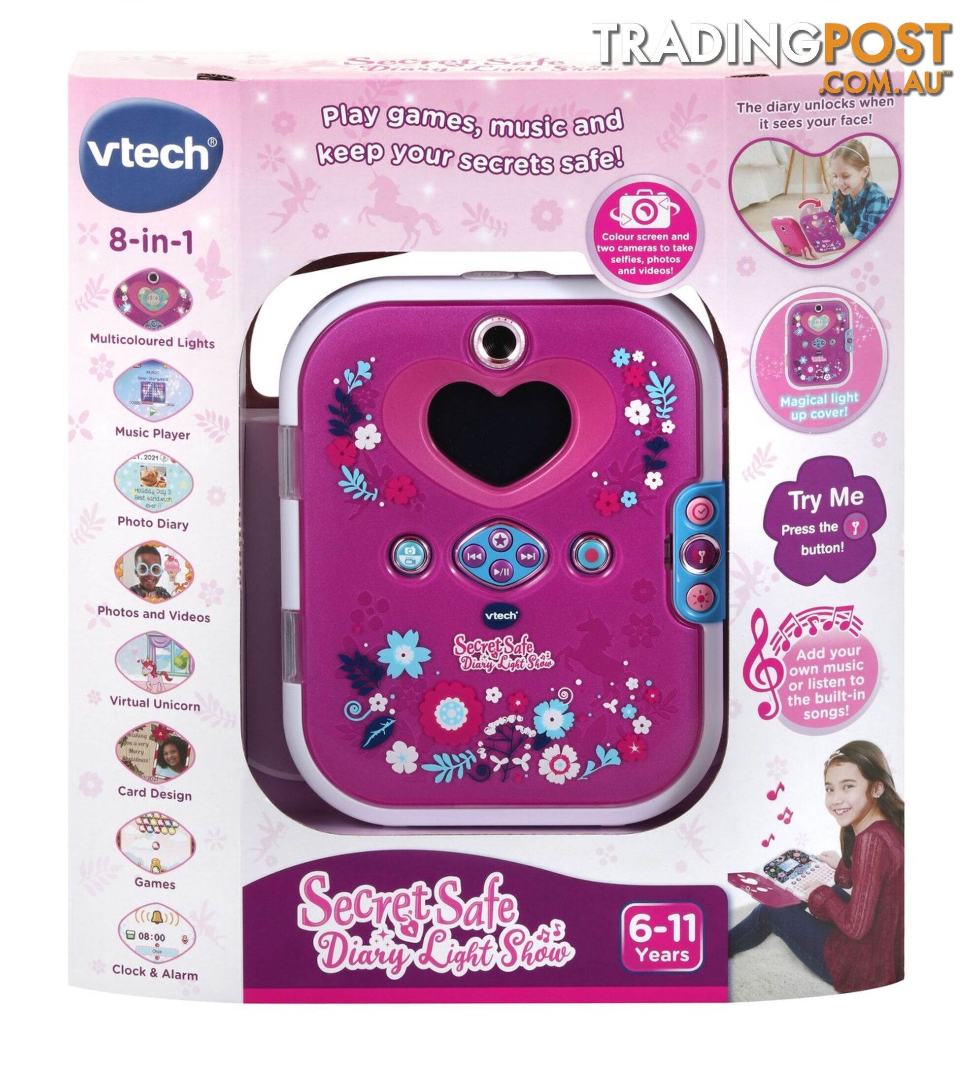 Vtech - Secret Safe Diary Light - Tn80541903004 - 3417765419034