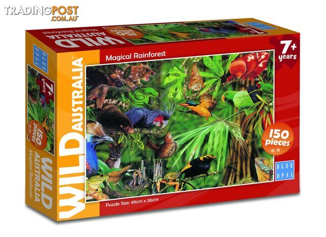 Blue Opal - Wild Aust Magical Rainforest Jigsaw Puzzle 150pc Bl01979 - 633793019791