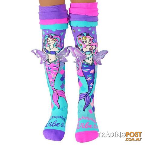 Madmia - Mermaid Seaworld Socks Kids & Adults Age 6y+- Mumm147 - 9355645001518