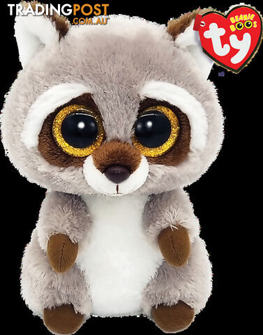 Ty - Beanie Boos - Oakie Brown Raccoon Small 15cm - Bg36375 - 008421363759