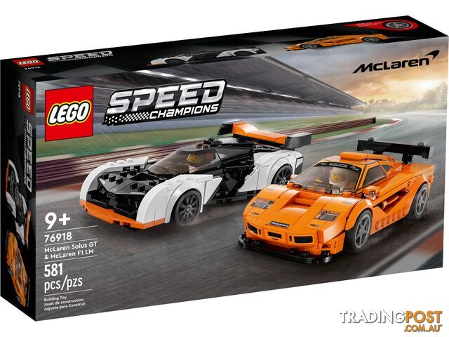 LEGO 76918 McLaren Solus GT & McLaren F1 LM - Speed Champions - 5702017424224