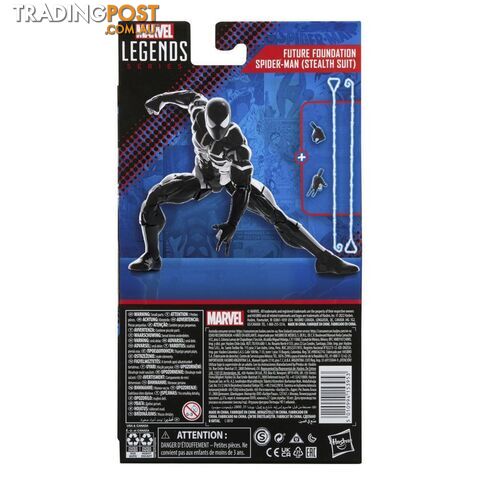 Marvel Legends Series Spider-man 6-inch Stealth Suit Action Figure Incl 4 Accessories Hasbro - Hbf34545l00 - 5010994153953