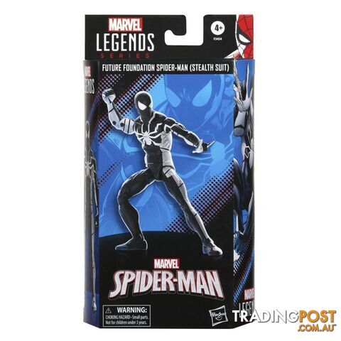 Marvel Legends Series Spider-man 6-inch Stealth Suit Action Figure Incl 4 Accessories Hasbro - Hbf34545l00 - 5010994153953