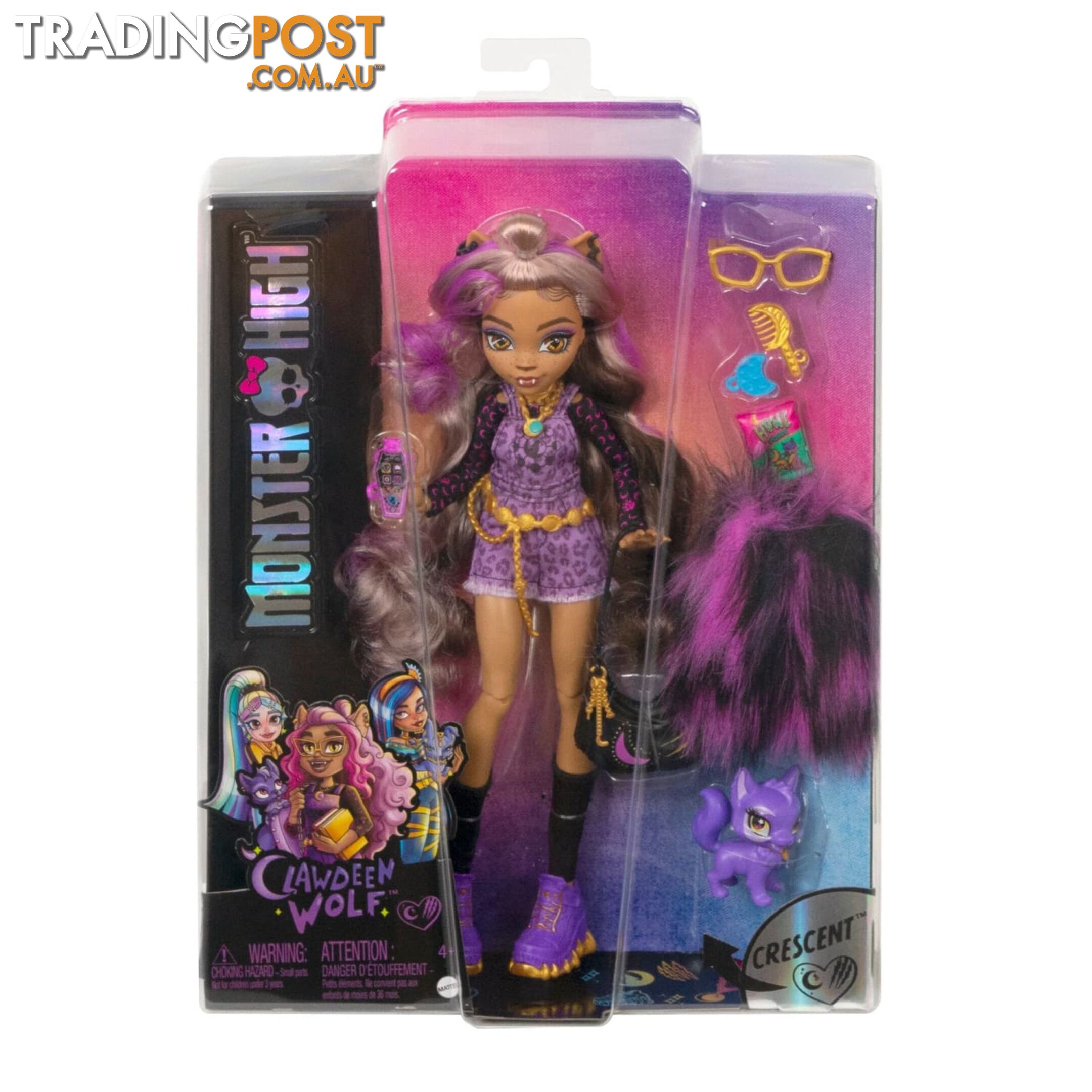 Monster High - Clawdeen Wolf Doll With Pet And Accessories - Mahhk52 - 194735069866