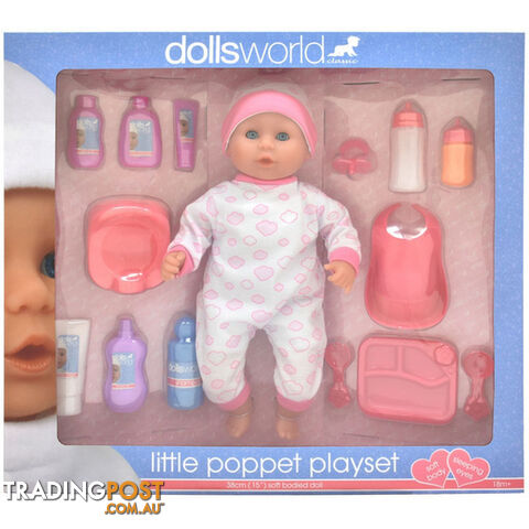 DollsWorld - Little Poppet Playset 38cm Art64114 - 5018621603246