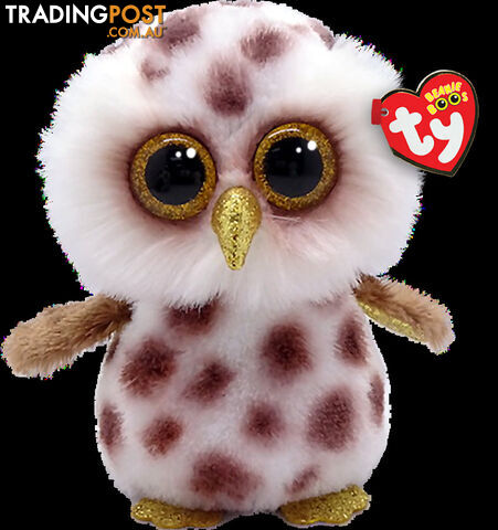Ty - Beanie Boos - Whoolie Spotted Owl Small 15cm - Bg36574 - 008421365746