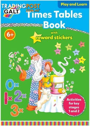 Galt - Times Tables Book With Gold Rewards Stickers - Mdgn3141 - 5011979324139