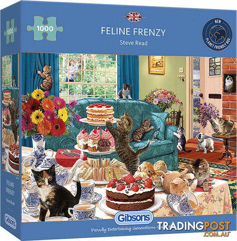 Gibsons - Feline Frenzy - Jigsaw Puzzle 1000pc - Jdgib062199 - 5012269062199