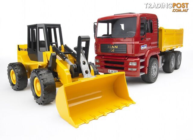 Bruder Construction Truck With Articulated Road Loader - Bruder Construction 02752 - 4001702027520