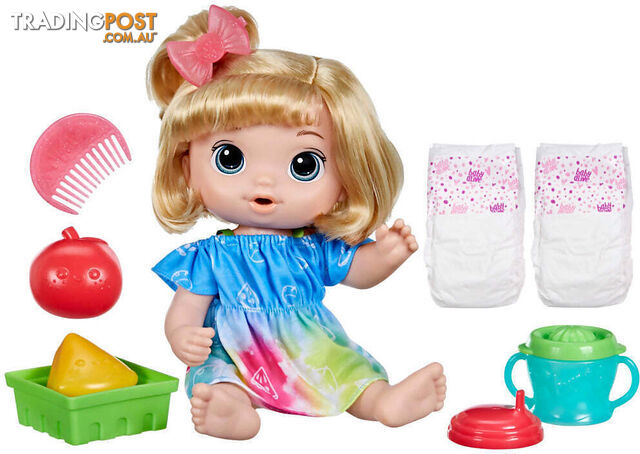 Baby Alive - Fruity Sips Apple Baby Doll Blonde Hair - Hasbro Hbf73565xoo - 5010996100467