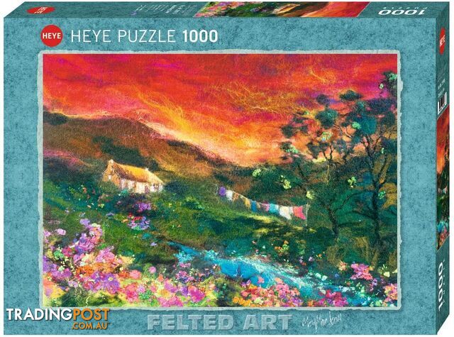 Heye - Felted Art Washing Line (1000 Pce) Jigsaw Puzzle Jdhey29916 - 4001689299163