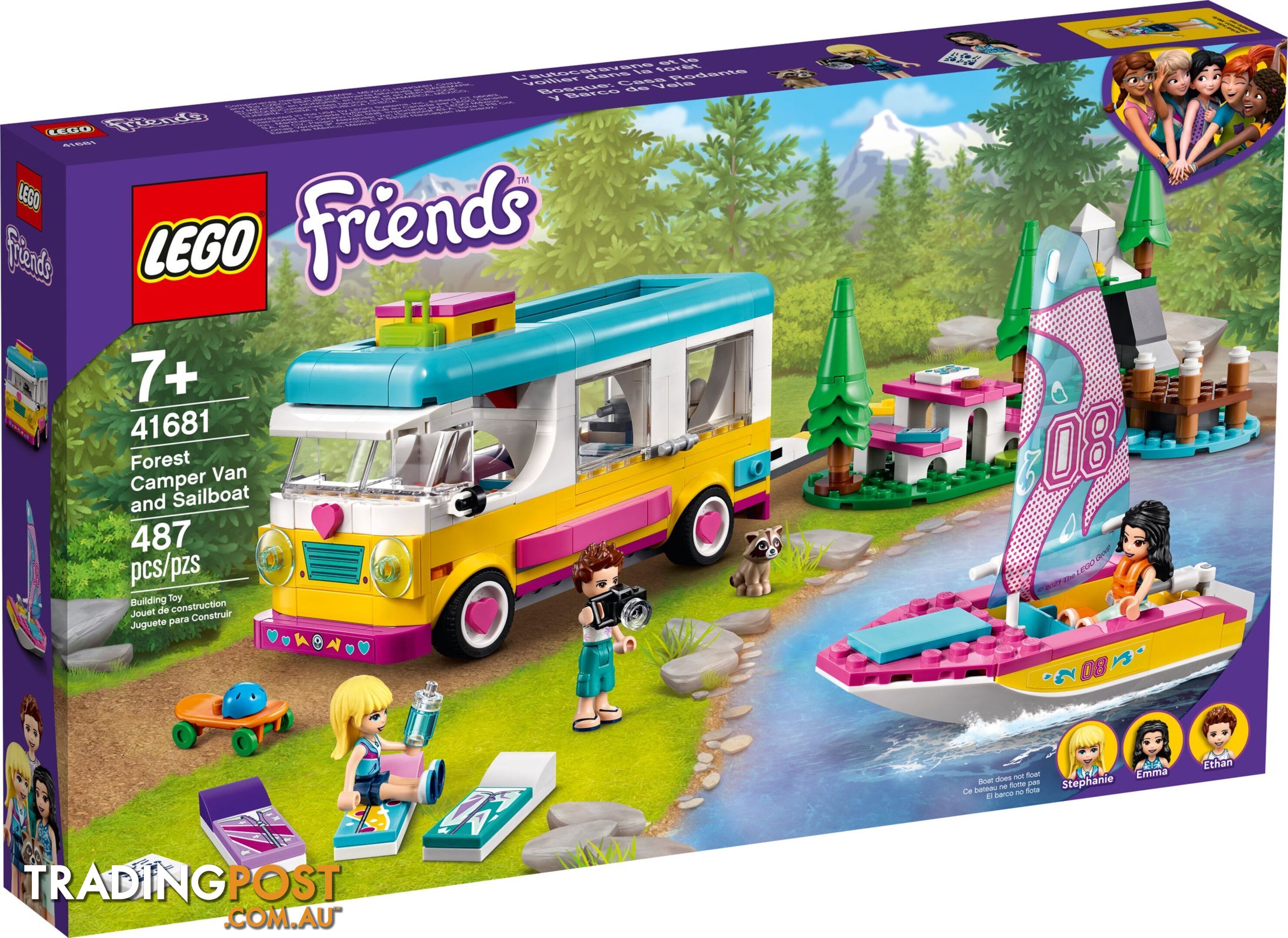 LEGO 41681 Forest Camper Van And Sailboat  - Friends - 5702016916157