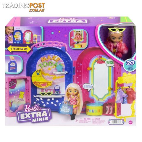 Barbie Mini Toys Barbie Extra Boutique Set With Doll And Accessories - Mahhn15 - 194735072576