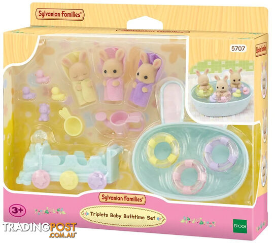 Sylvanian Families - Triplets Baby Bathtime Set - Mdsf5707 - 5054131057070