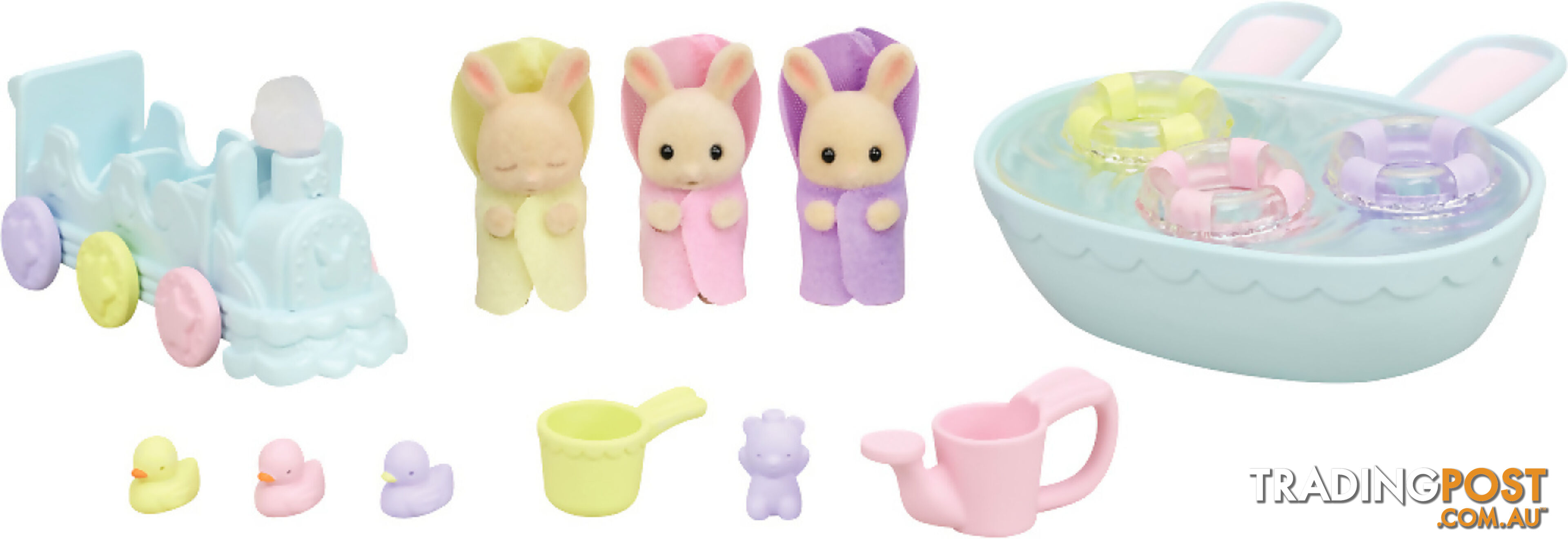 Sylvanian Families - Triplets Baby Bathtime Set - Mdsf5707 - 5054131057070